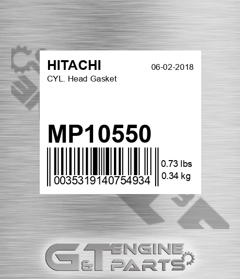 MP10550 Cyl. Head Gasket