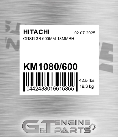 KM1080/600 Grsr 3b 600mm 18mmbh