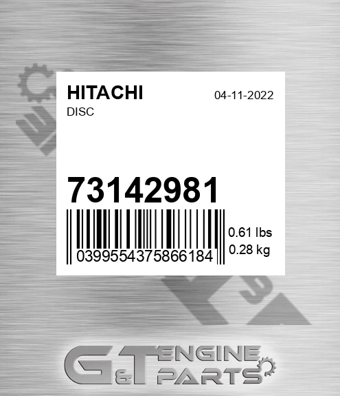 73142981 HITACHI Disc