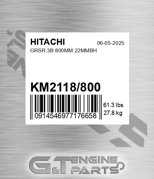 KM2118/800 Grsr 3b 800mm 22mmbh