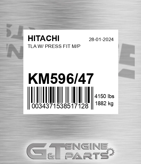 KM596/47 Tla W/ Press Fit M/p