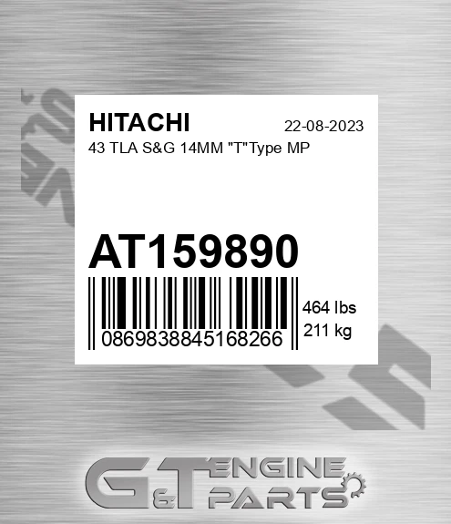 AT159890 43 Tla S&g 14mm "t"type Mp