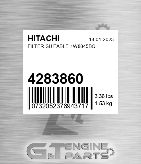 4283860 Filter Suitable 1w8845bq for HITACHI