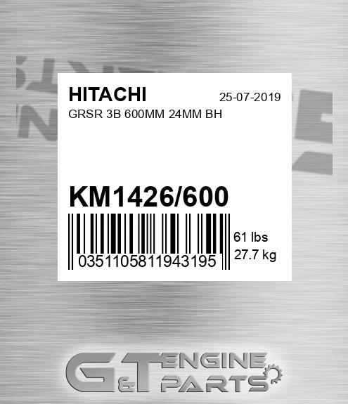 KM1426/600 Grsr 3b 600mm 24mm Bh