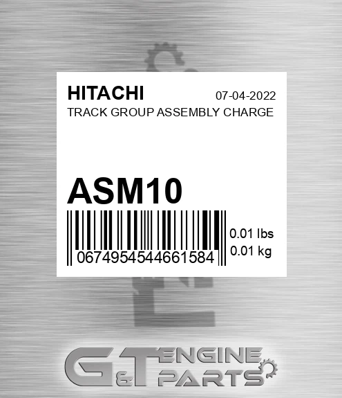ASM10 HITACHI Track Group Assembly Charge
