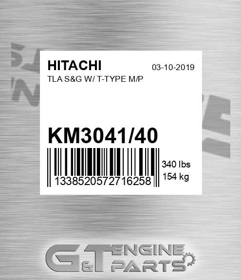 KM3041/40 Tla S&g W/ T-type M/p