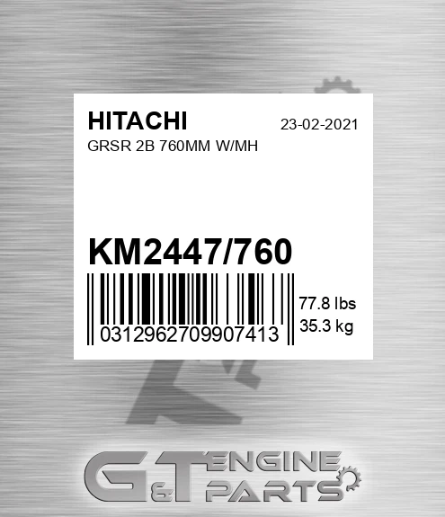 KM2447/760 Grsr 2b 760mm W/mh