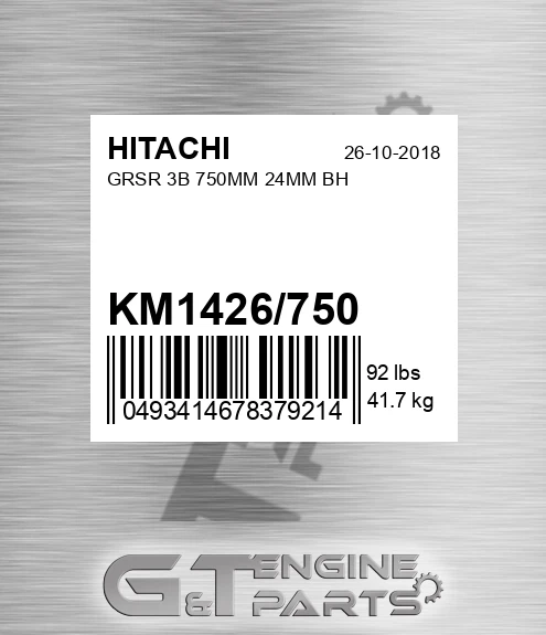 KM1426/750 Grsr 3b 750mm 24mm Bh