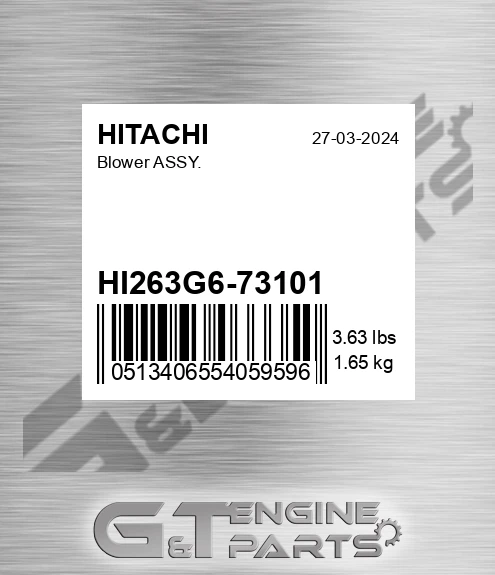 HI263G6-73101 Blower Assy.