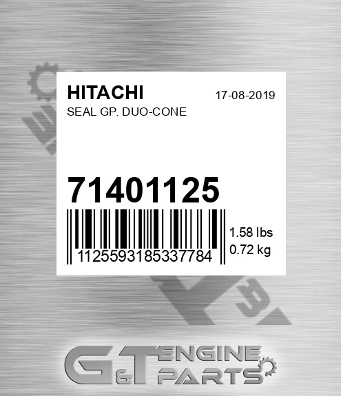 71401125 HITACHI Seal Gp. Duo-cone