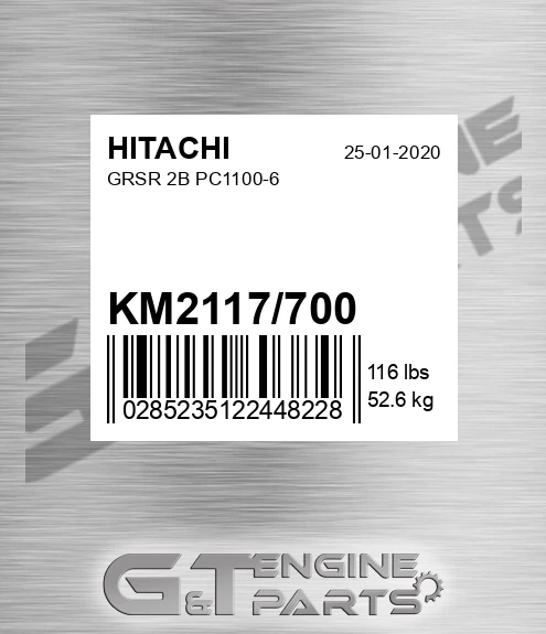 KM2117/700 Grsr 2b Pc1100-6