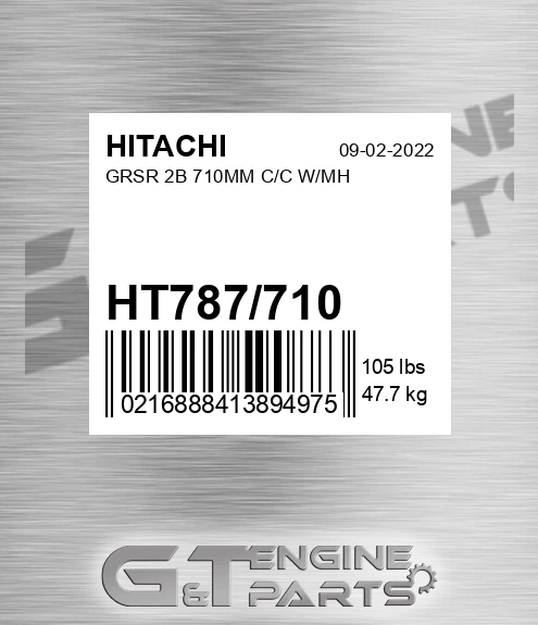 HT787/710 Grsr 2b 710mm C/c W/mh