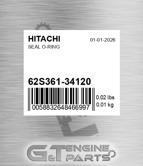 62S361-34120 Seal O-ring