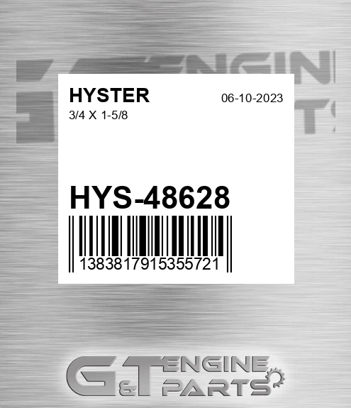 HYS-48628 3/4 X 1-5/8