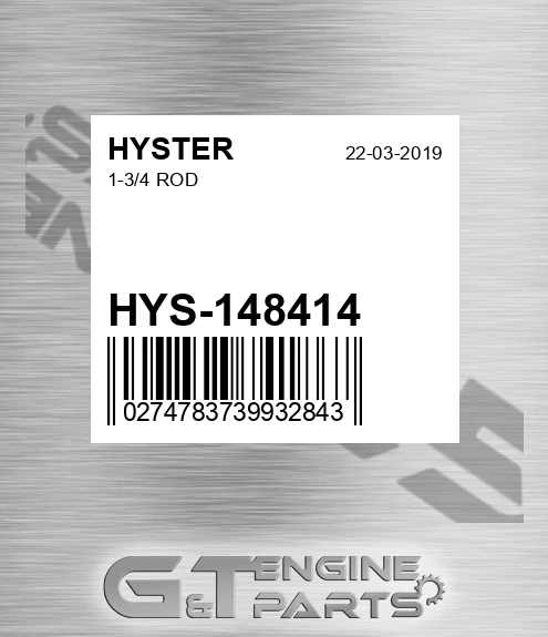 HYS-148414 1-3/4 Rod