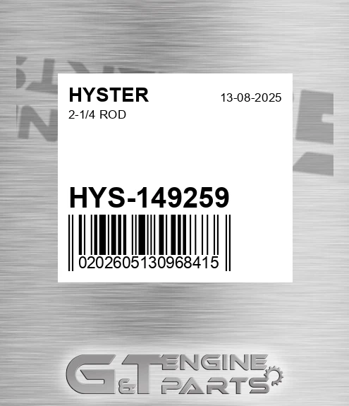 HYS-149259 2-1/4 Rod