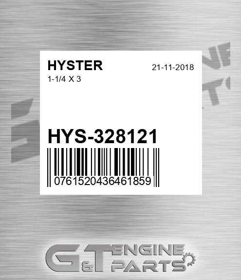 HYS-328121 1-1/4 X 3