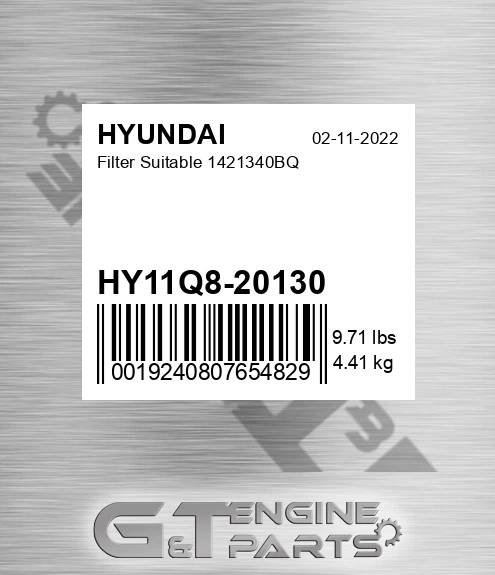 HY11Q820130 Filter Suitable 1421340bq for HYUNDAI