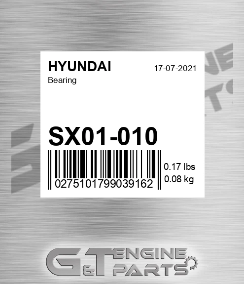 SX01-010 Bearing for HYUNDAI