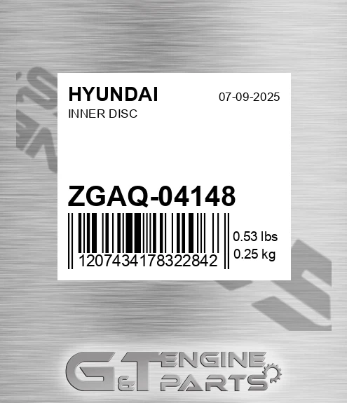 ZGAQ-04148 Inner Disc for HYUNDAI