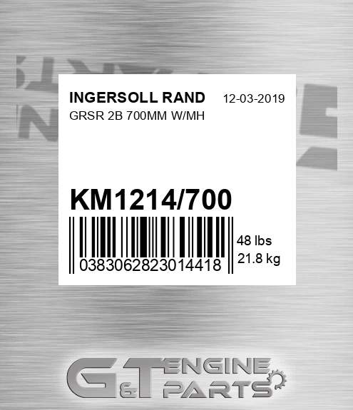 KM1214/700 Grsr 2b 700mm W/mh