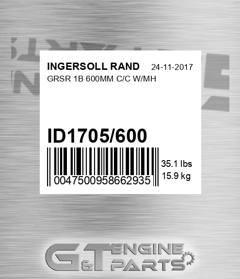 ID1705/600 Grsr 1b 600mm C/c W/mh