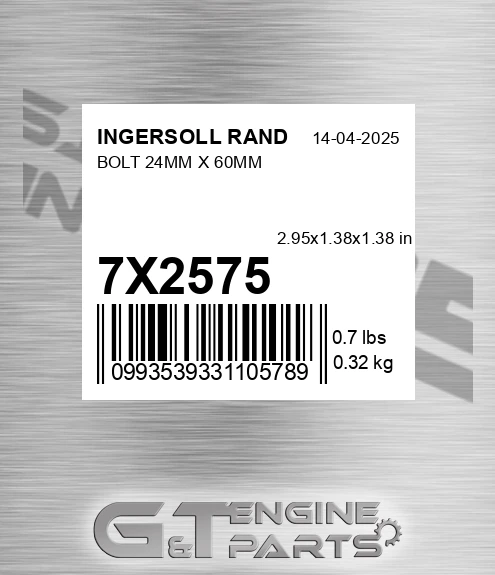 7X2575 Bolt 24mm X 60mm