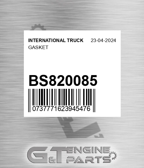 BS820085 INTERNATIONAL TRUCK Gasket