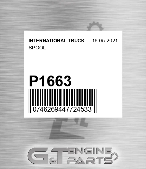 P1663 INTERNATIONAL TRUCK Spool