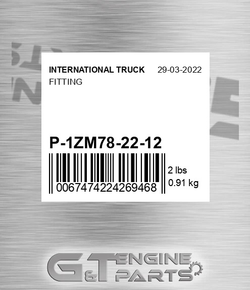 P1ZM78-22-12 Fitting