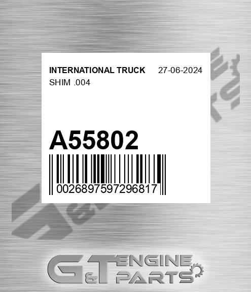 A55802 Shim .004
