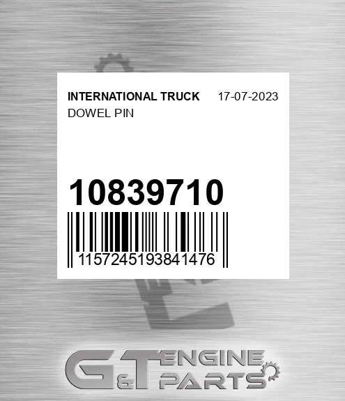 10839710 Dowel Pin for INTERNATIONAL TRUCK