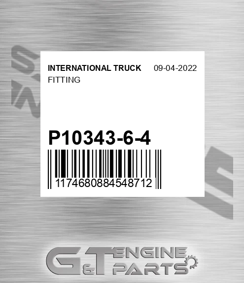 P10343-6-4 Fitting