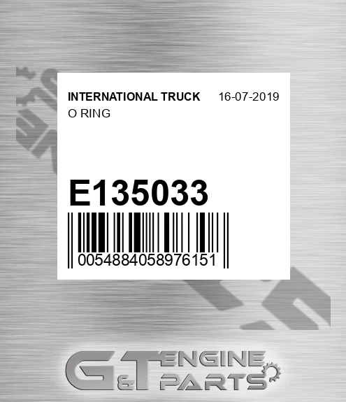 E135033 O Ring