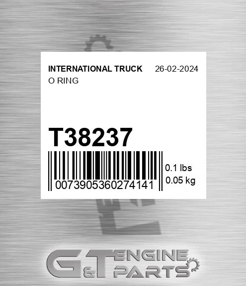 T38237 O Ring