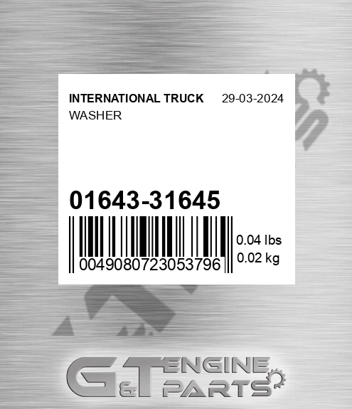 01643-31645 Washer