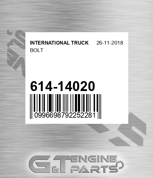 614-14020 Bolt