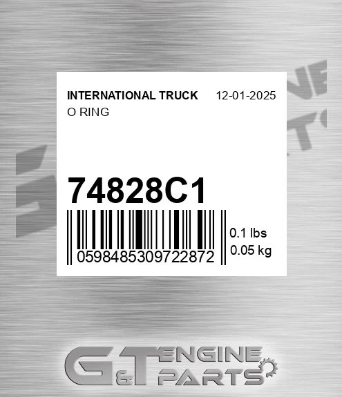 74828C1 O Ring for INTERNATIONAL TRUCK