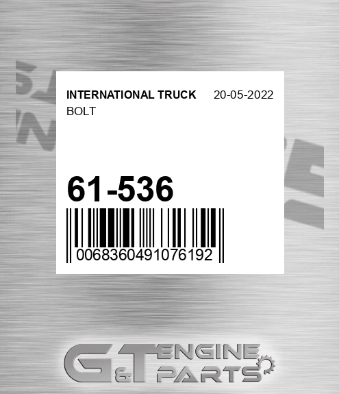 61-536 Bolt