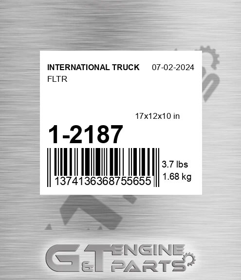 1-2187 INTERNATIONAL TRUCK Fltr