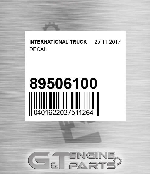89506100 Decal