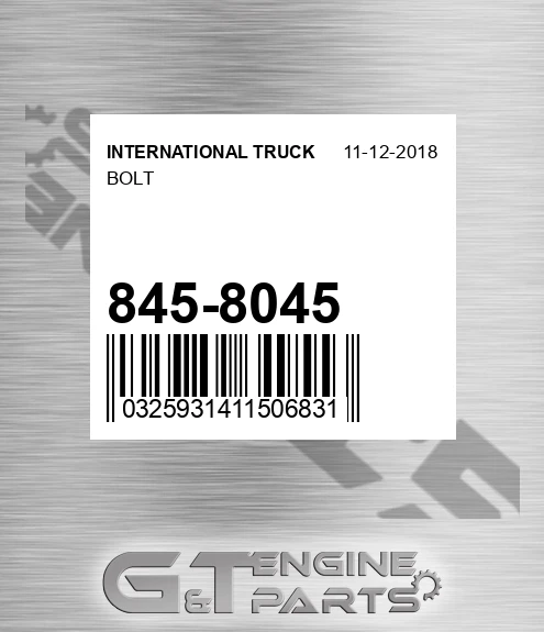 845-8045 Bolt