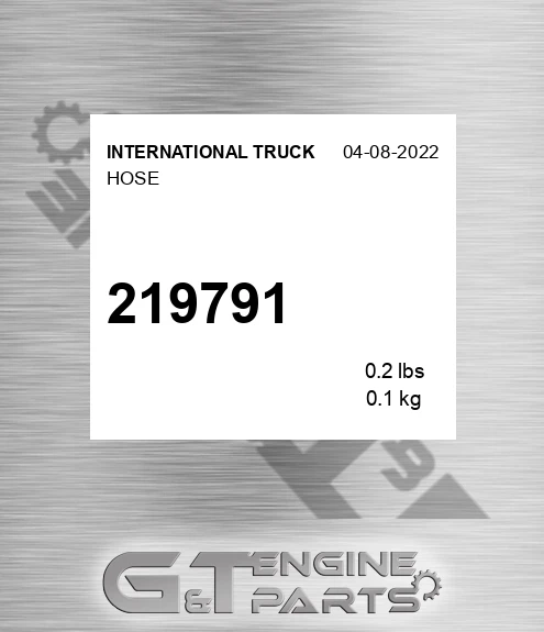 219791 INTERNATIONAL TRUCK Hose