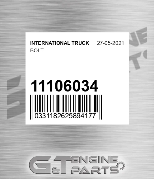 11106034 Bolt