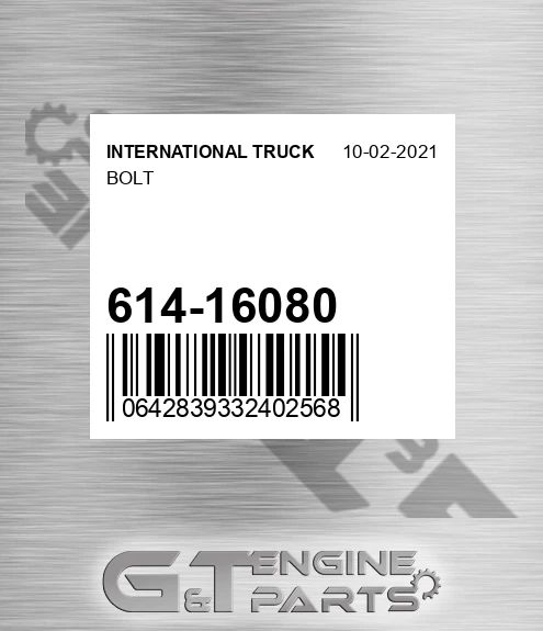 614-16080 Bolt