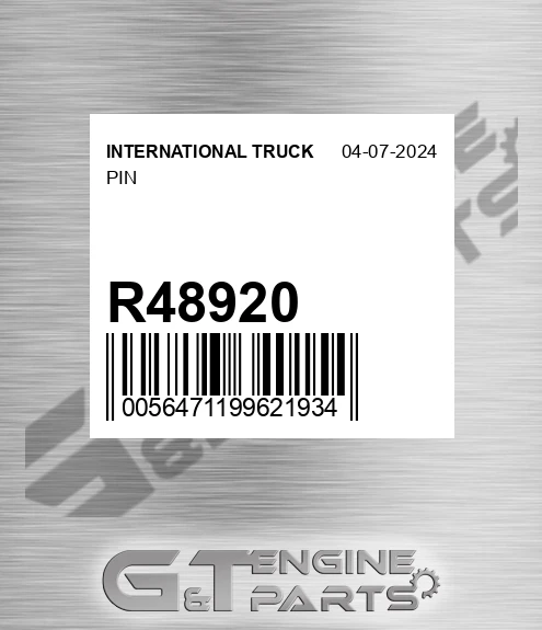 R48920 INTERNATIONAL TRUCK Pin
