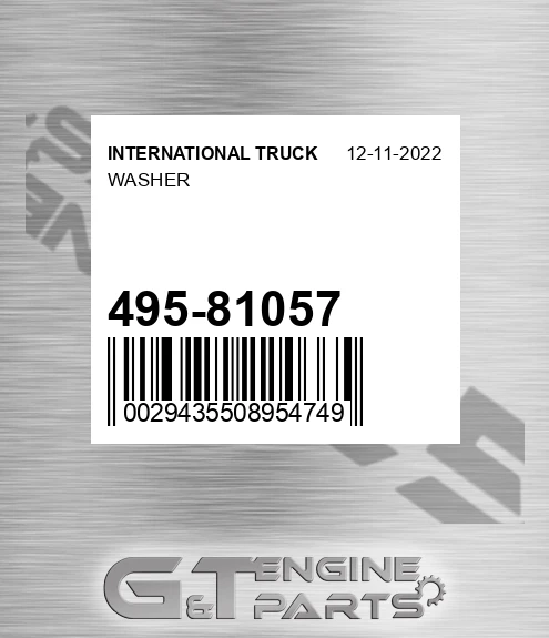 495-81057 Washer
