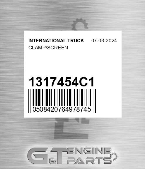 1317454C1 Clamp/screen
