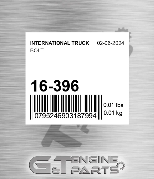 16-396 INTERNATIONAL TRUCK Bolt