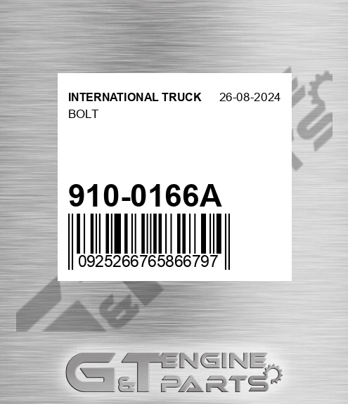 910-0166A Bolt